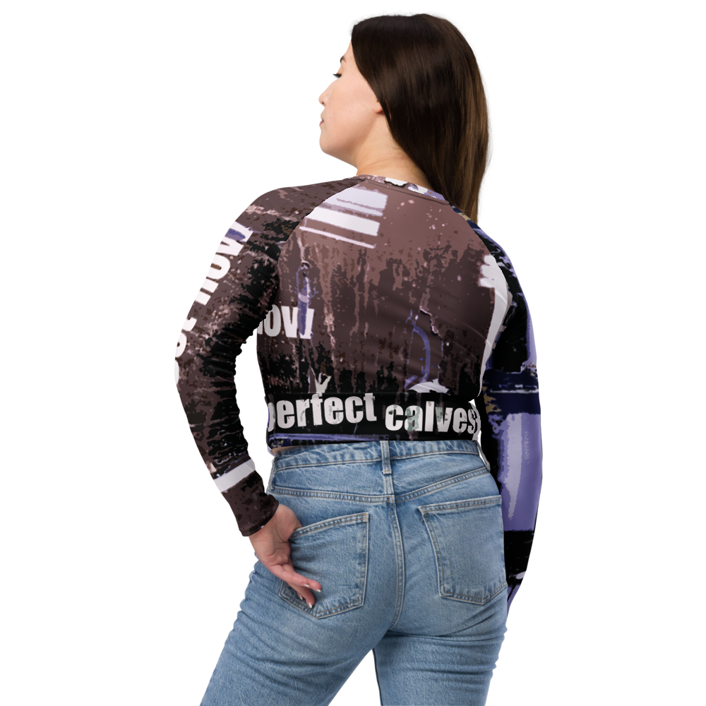 PERFECT NOW Recycled long-sleeve crop top