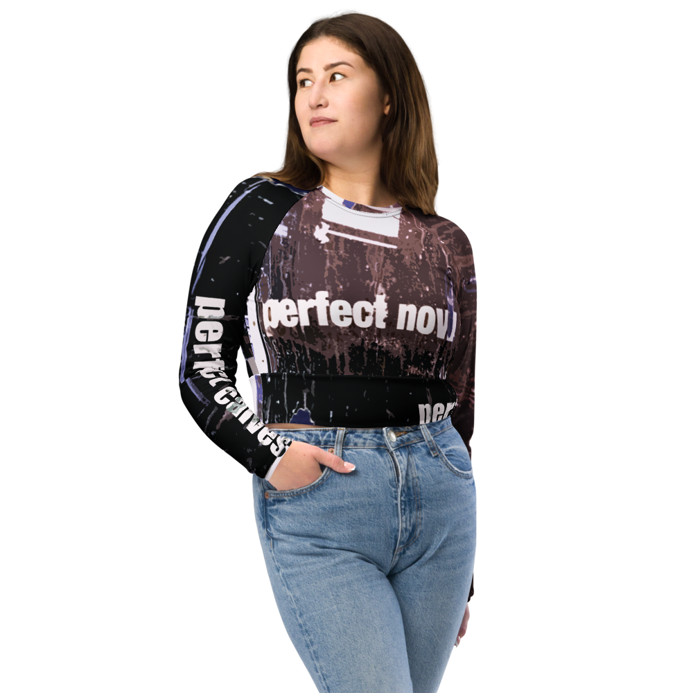 PERFECT NOW Recycled long-sleeve crop top