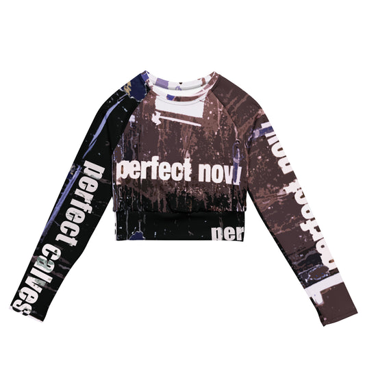 PERFECT NOW Recycled long-sleeve crop top